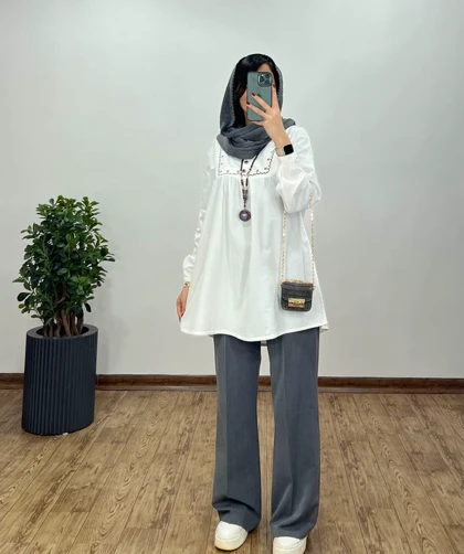 مانتو گلدوزی گیسو 4