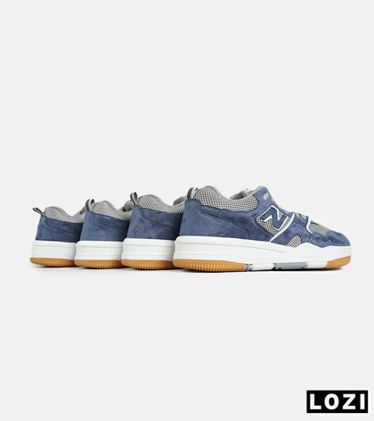 کفش کتانی مردانه و زنانه طوسی آبی NEW BALANCE 550