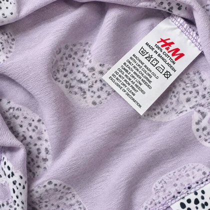 ست تاپ و شلوارک نخی یاسی برند H&M مدل یوزپلنگ سایز M کد 3418