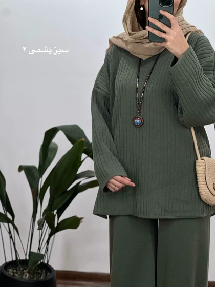 ست تونیک و شلوار بافت مهدیس(ایراد دار)