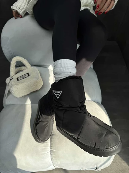 نیم بوت کاپشنی PRADA