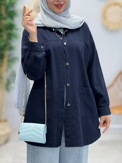 3379-مانتو کتان مرداس