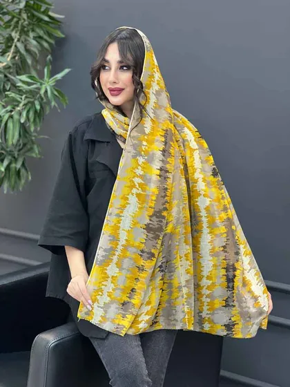 شال آبرنگی حریرنخ