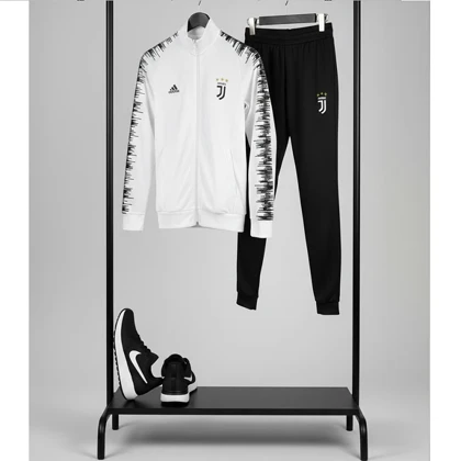 پکیج ست سویشرت شلوار یوونتوس مردانه مدل R77 + کفش ورزشی مردانه Nike مدل Tigo زیره سفید