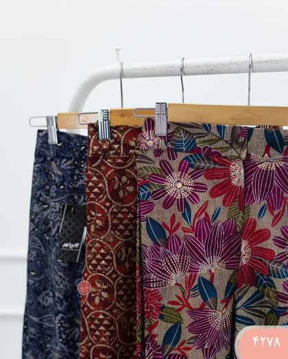 شلوار بگ طرح دار 4278