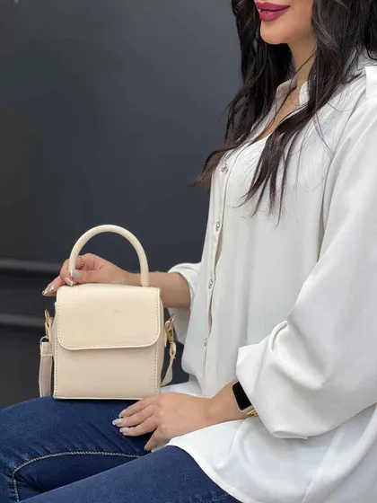 کیف ساده مکعبی دسته دار