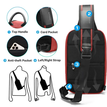 کیف بادی بگ اورجینال بنج مدل BANGE - BG7795