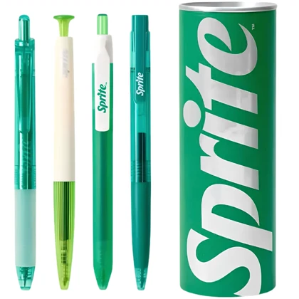 خودکار مشکی ژله ای کاکو KACO مدل Fun Sprite نوک 0.5 میلی متری ست 4 عددی