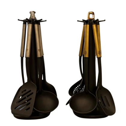 سرویس کفگیر و ملاقه 7 پارچه KZP مدل رویال