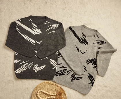 بلوز بافت چاپی زنانه کد 403074