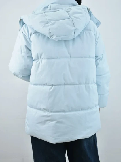 کاپشن آبی مه آلود وارداتی