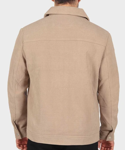 خرید کت کتان زیپ‌دار و داخل خز 2602