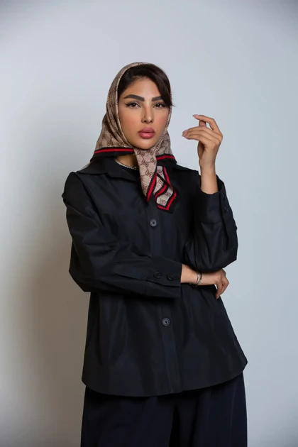 بارانی کتان پارکا مانلی