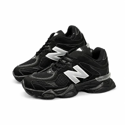 کفش کتانی مردانه مدل نیوبالانس 9060 مشکی دوخت سفید New Balance 9060