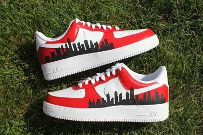 کفش اسپرت کاستوم کتانی با طرح نایک Vista ایرفورس nike air force کد 66635