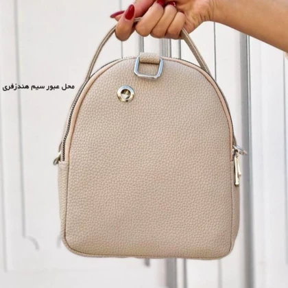 مینی کوله دخترانه فانتزی چرمی سه کاره رنگ مشکی