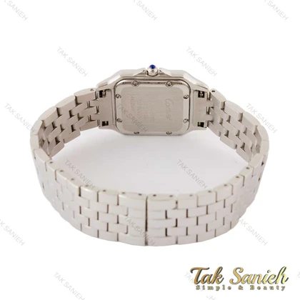 ساعت کارتیر پنتر زنانه سیلور صفحه سرمه ای مدیوم Cartier-4368-L