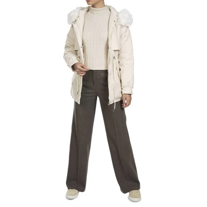 کاپشن کلاهدار زنانه - 7548618