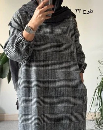 کفتان پشمی چهارخونه دیبا 8