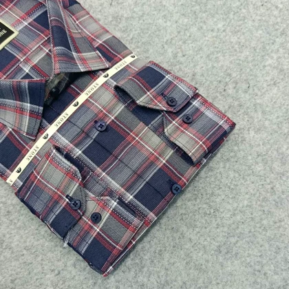 پیراهن طرحدار مردانه قواره ازاد ( قواره کلاسیک ) _ استین بلند