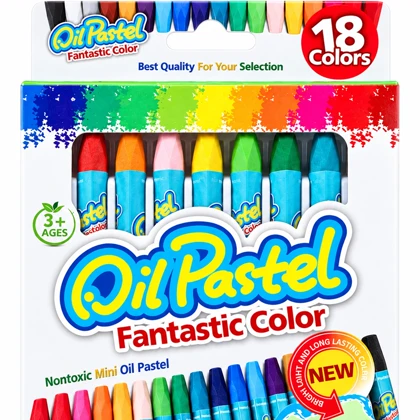 پاستل روغنی 18 رنگ فانتاستیک مدل Oil Pastel