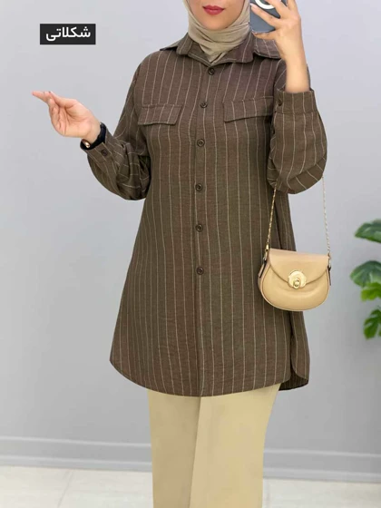 مانتو سایز بزرگ شانتون مودا کد 9571165