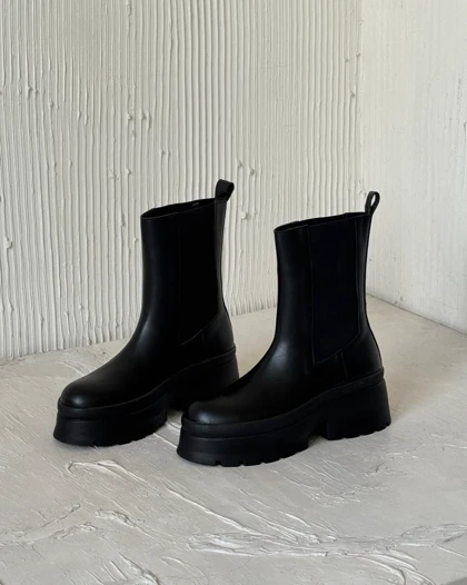 نیم بوت بغل کش – مشکی  کد 1200139