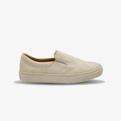 کفش ونس طرح دار زنانه مدل Flat shoes - 0077_Khaki