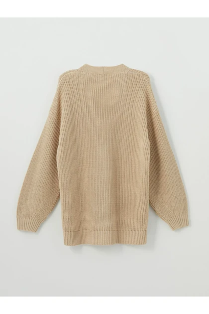 ژاکت کش باف پشمی زنانه اورجینال ال سی وایکیکی lc-waikiki