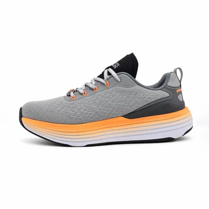 کفش و کتانی مردانه مدل اسکیچرز SKECHERS رنگ طوسی نارنجی کد 42426