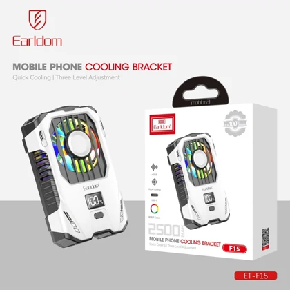 فن خنک کننده گوشی ارلدام Earldom مدل ET-F15 با چراغ RGB