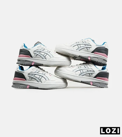 کفش کتانی مردانه سفید آبی ASICS TIGER RUNNER II
