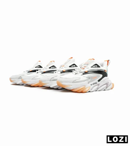 کفش کتانی مردانه سفید نارنجی Adidas A700