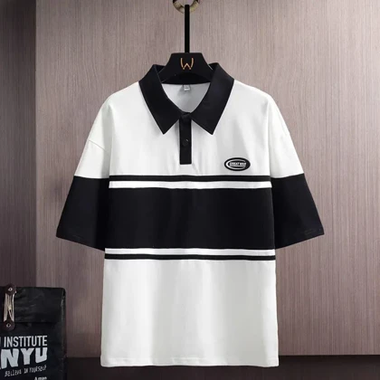 تیشرت یقه دار اسپرت نخ پنبه