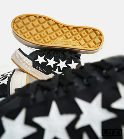 کفش اسنیکرزمشکی سفید Amiri Stars مدل 5990
