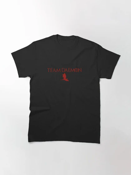 تیشرت house of the dragon طرح team daemon red with red dragon Classic T-Shirt کد 195928