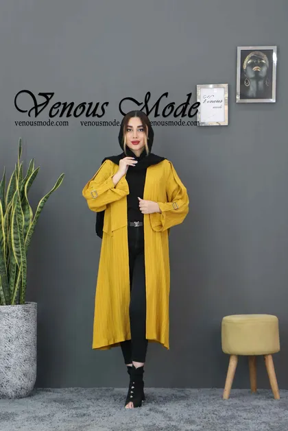 مانتو کریشه آستین سگگ دار