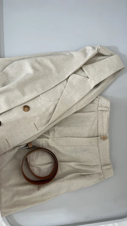 کت لینن نچرال 081