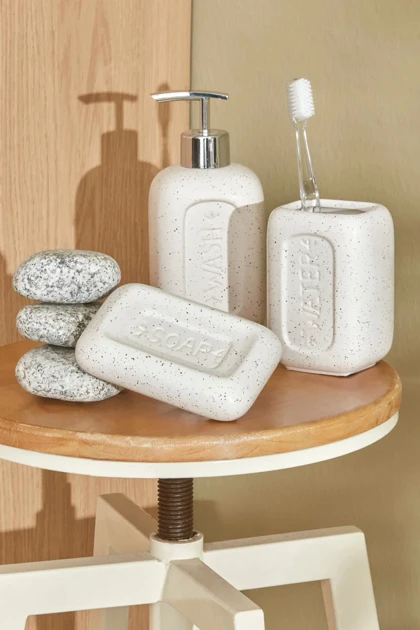 ست اکسسوری حمام Karaca Home مدل Melba سرامیکی - سفید