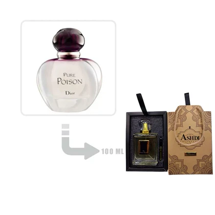 عطر ادکلن دیور پیور پویزن زنانه 100 میل اشدی Dior Pure Poison for Woman Ashdi 100ml