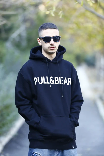 هودی طرح دار برند PULL&BEAR