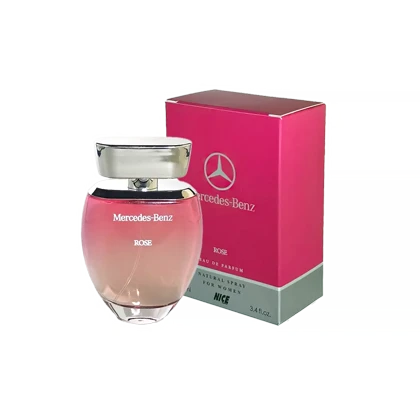 ادوپرفیوم زنانه نایس پاپت Nice مدل مرسدس بنز رز Mercedes Benz Rose حجم 100 میلی لیتر طرح مارک