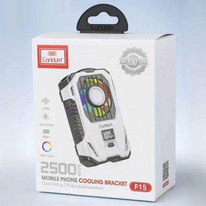 فن خنک کننده گوشی ارلدام Earldom مدل ET-F15 با چراغ RGB