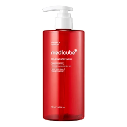 شامپو بدن ضد جوش مدی کیوب 400 میل Medicube Red Body Wash