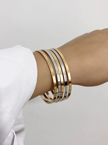 النگو آینه ای استیل زنانه 834