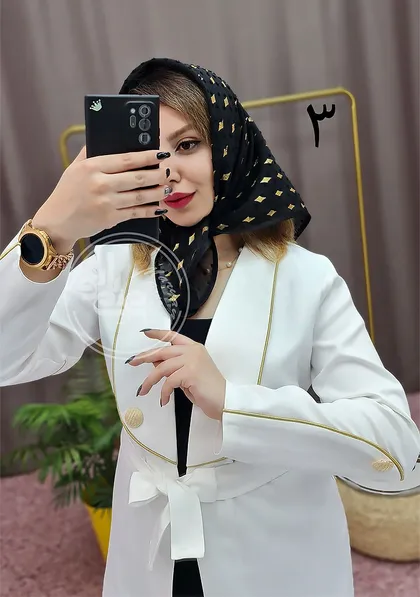 مینی اسکارف طلایی