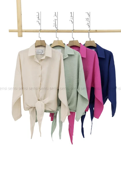 شومیز گره‌ای پری ساده