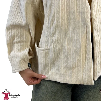 کت زنانه مخمل کبریتی قد 60 فری‌سایز