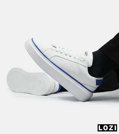 کفش اسنیکرزمردانه سفید آبی PULL & BEAR