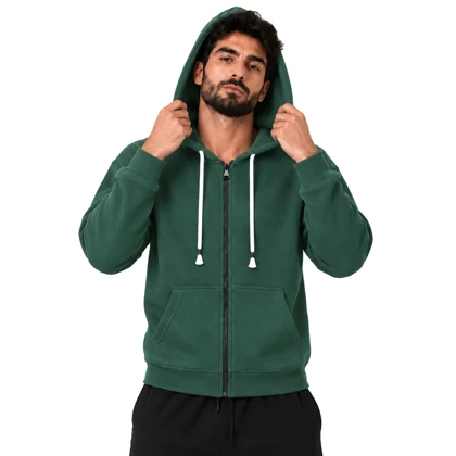 سویشرت اسپرت بیسیک مدل ZRA-5F0659 سبز تیره